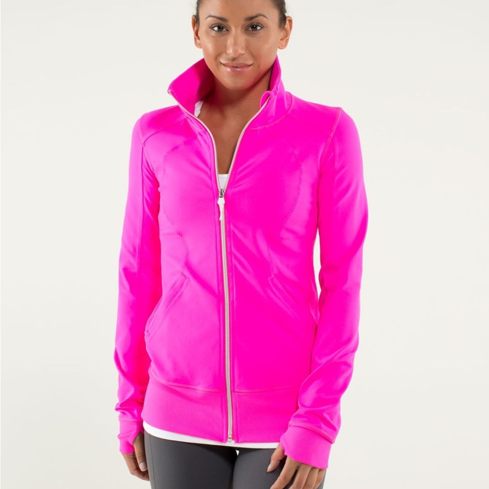 Lululemon Bright Pink Contempo Jacket